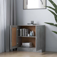 Libreria Grigio Cemento 82,5x30,5x80 cm in Truciolato