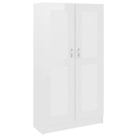 Libreria Bianco Lucido 82,5x30,5x150 cm in Legno Multistrato cod mxl 14126