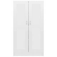 Libreria Bianco Lucido 82,5x30,5x150 cm in Legno Multistrato cod mxl 14126