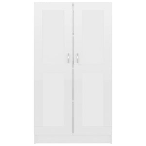 Libreria Bianco Lucido 82,5x30,5x150 cm in Legno Multistrato cod mxl 14126