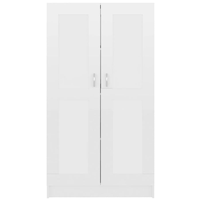 Libreria Bianco Lucido 82,5x30,5x150 cm in Legno Multistrato cod mxl 14126