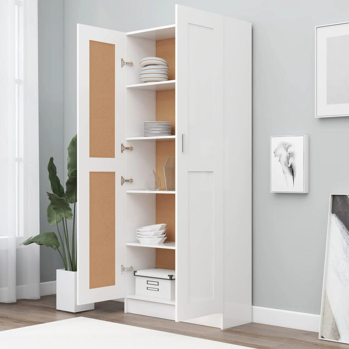 Libreria Bianca 82,5x30,5x185,5 cm in Truciolato