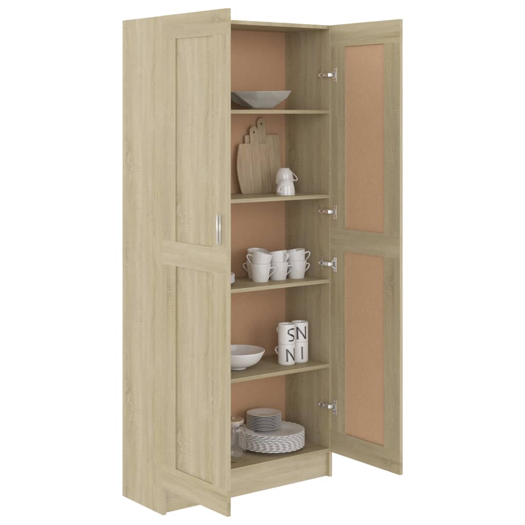 Libreria Rovere Sonoma 82,5x30,5x185,5 cm in Truciolato 802735