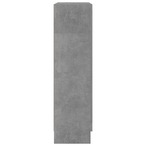 Armadio con Vetrina Grigio Cemento 82,5x30,5x115cm Truciolato cod mxl 6738