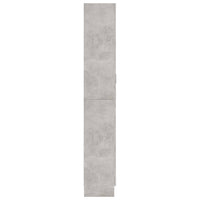 Armadio con Vetrina Grigio Cemento 82,5x30,5x185,5cm Truciolato cod mxl 47653