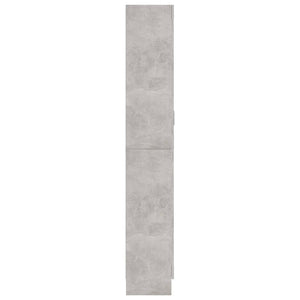 Armadio con Vetrina Grigio Cemento 82,5x30,5x185,5cm Truciolato cod mxl 47653