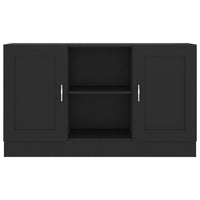 Credenza Nera 120x30,5x70 cm in Truciolato cod mxl 13606