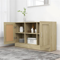 Credenza Rovere Sonoma 120x30,5x70 cm in Truciolato cod mxl 19969