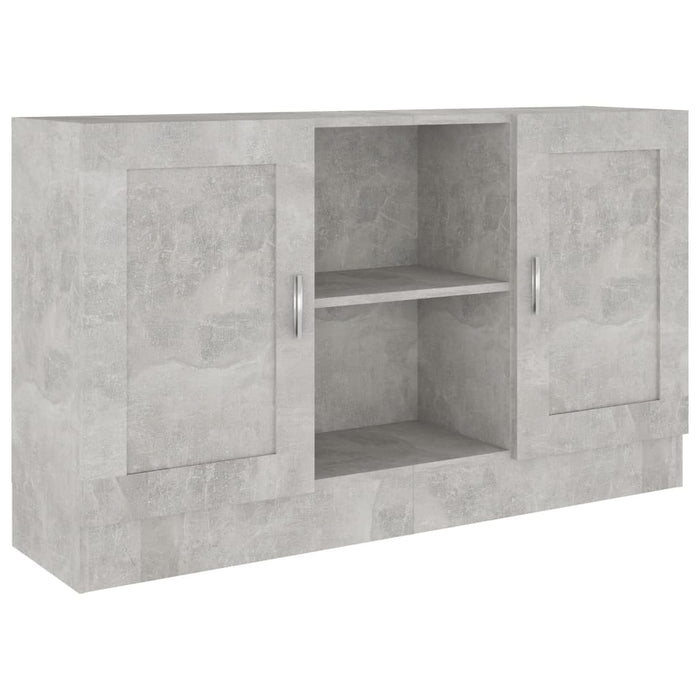 Credenza Grigio Cemento 120x30,5x70 cm in Truciolato 802781