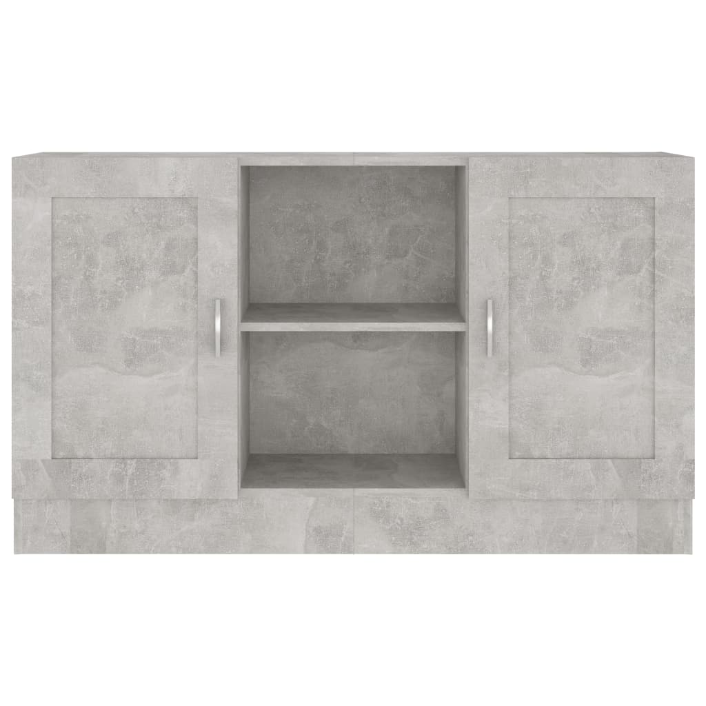 Credenza Grigio Cemento 120x30,5x70 cm in Truciolato