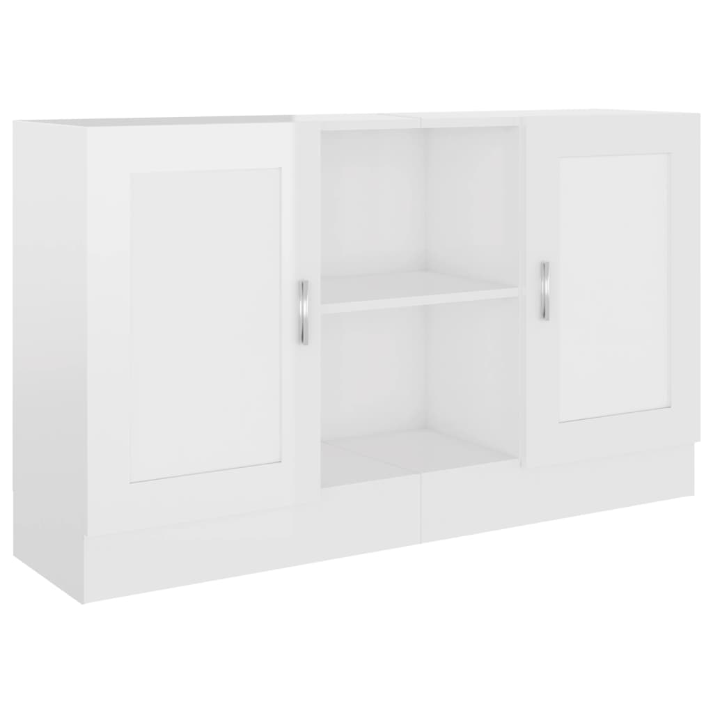 Credenza Bianco Lucido 120x30,5x70 cm in Truciolato cod mxl 14077