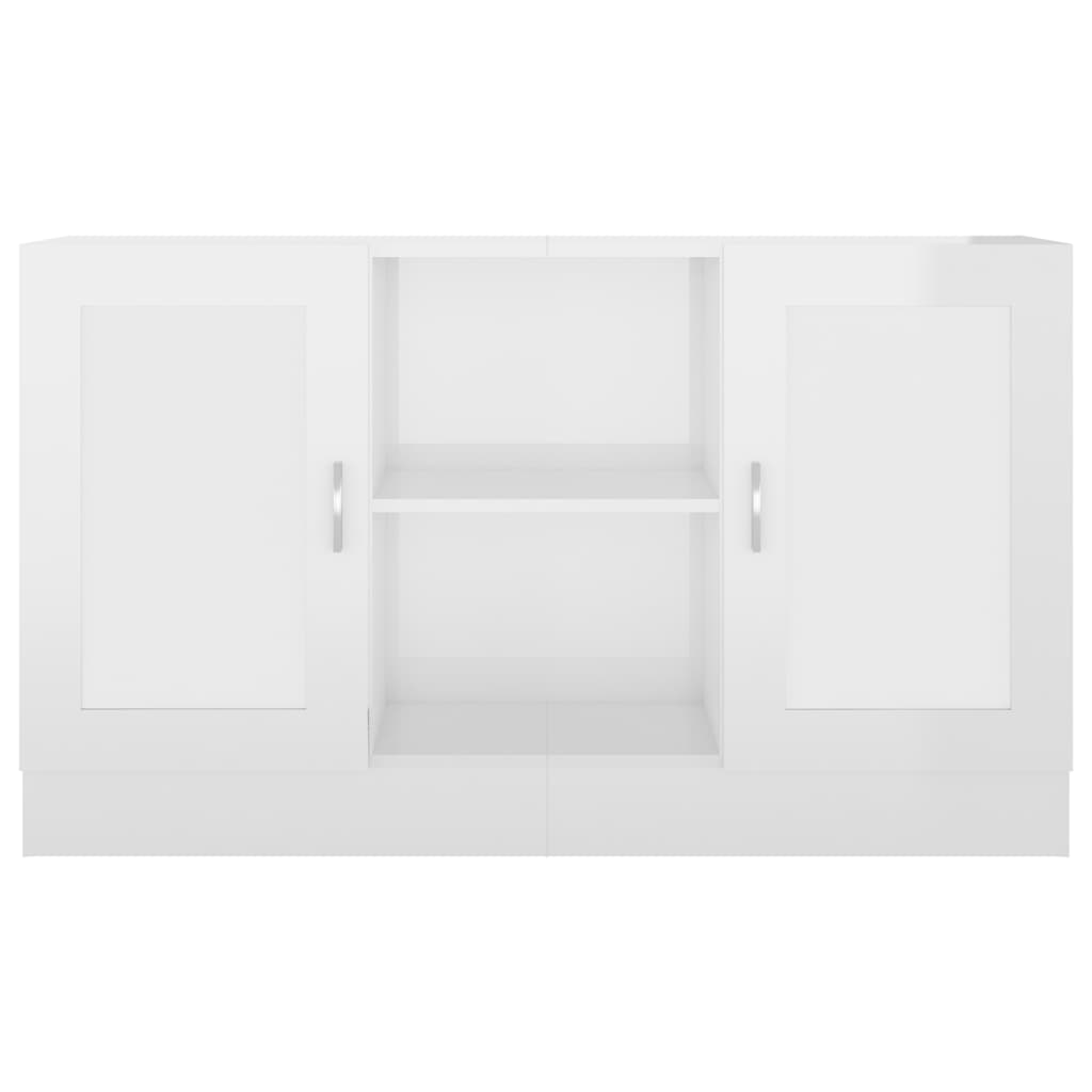 Credenza Bianco Lucido 120x30,5x70 cm in Truciolato cod mxl 14077