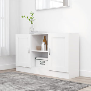 Credenza Bianco Lucido 120x30,5x70 cm in Truciolato cod mxl 14077