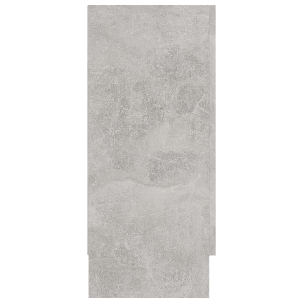 Armadietto con Vetrina Grigio Cemento 120x30,5x70 cm Truciolato 802790