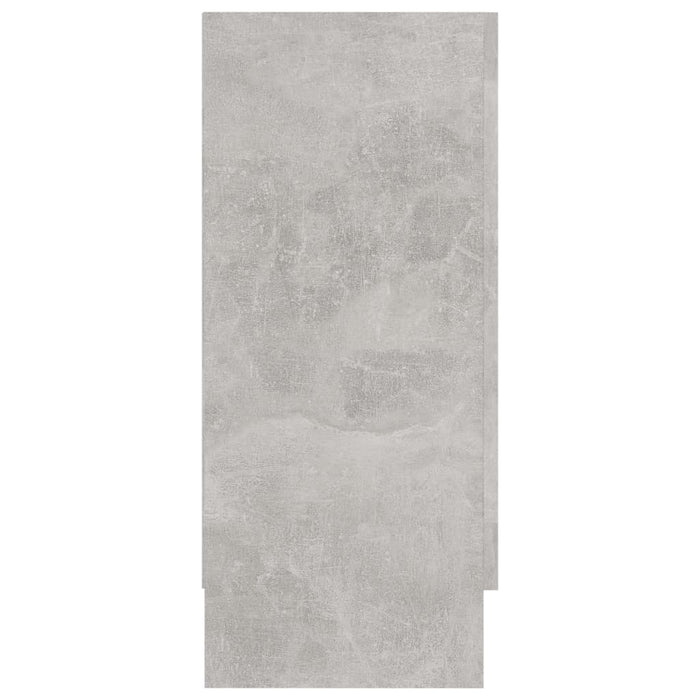 Armadietto con Vetrina Grigio Cemento 120x30,5x70 cm Truciolato 802790