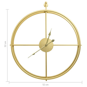 Orologio da Parete Oro 52 cm in Ferro