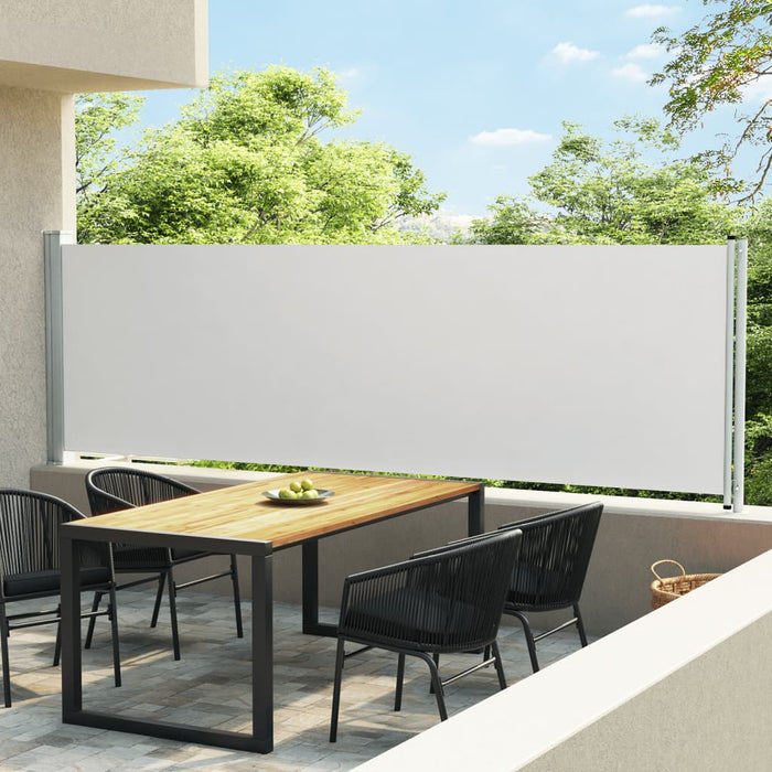 Tenda Laterale Retrattile per Patio 140x600 cm Crema cod mxl 66401