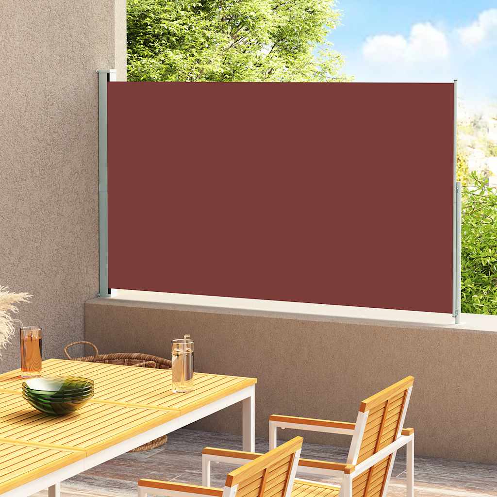 Tenda Laterale Retrattile per Patio 180x300 cm Marrone 313402