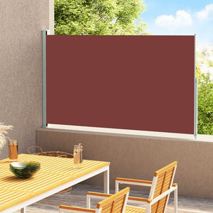 Tenda Laterale Retrattile per Patio 180x300 cm Marrone cod mxl 66441