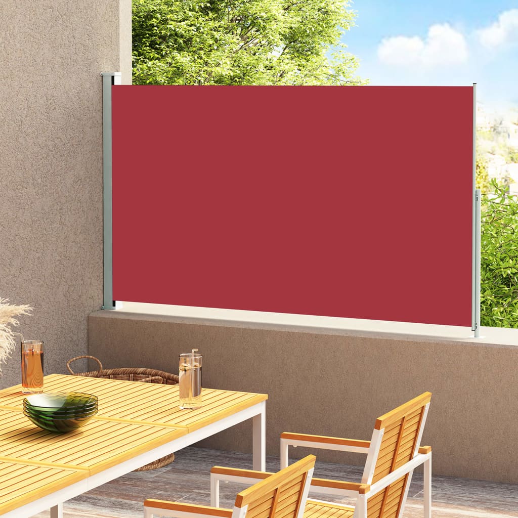 Tenda Laterale Retrattile per Patio 180x300 cm Rossa cod mxl 21516