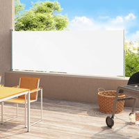 Tenda Laterale Retrattile per Patio 200x500 cm Crema 313418