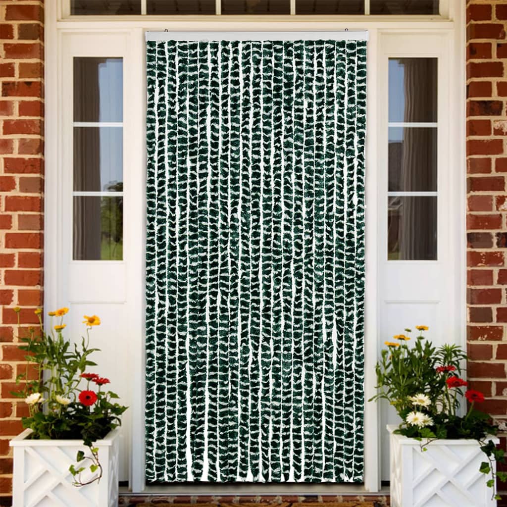 Zanzariera Verde e Bianco 90x220 cm Ciniglia cod mxl 57239