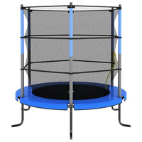 Set Trampolino con Rete di Sicurezza Rotondo 140x160 cm Blue 92954