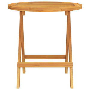 Tavolo da Bistrot Ø46x47 cm in Legno Massello di Acacia 312116