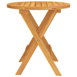 Tavolo da Bistrot Ø46x47 cm in Legno Massello di Acacia 312116