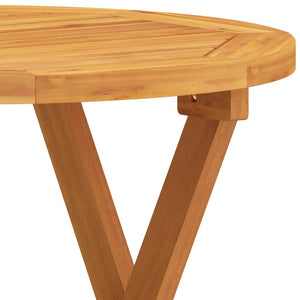 Tavolo da Bistrot Ø46x47 cm in Legno Massello di Acacia 312116