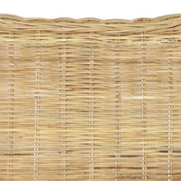 Divano a 2 Posti in Rattan Naturale e Lino cod mxl 20586