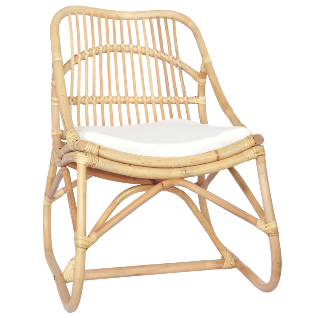 Sedia in Rattan e Lino cod 8598