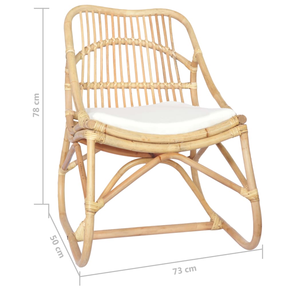 Sedia in Rattan e Lino cod 8598