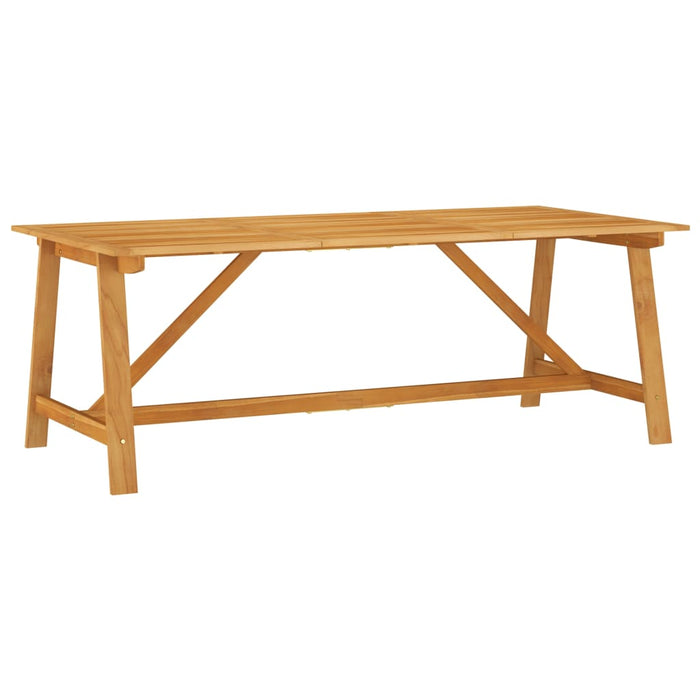 Tavolo da Pranzo da Giardino 206x100x74 cm in Massello Acacia cod mxl 51679