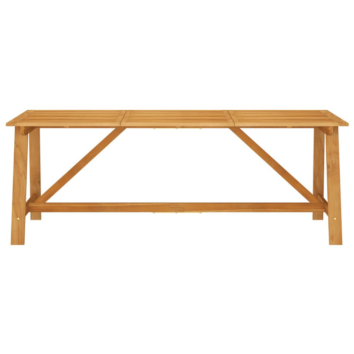 Tavolo da Pranzo da Giardino 206x100x74 cm in Massello Acacia cod mxl 51679