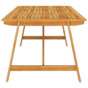 Tavolo da Pranzo da Giardino 206x100x74 cm in Massello Acacia cod mxl 51679