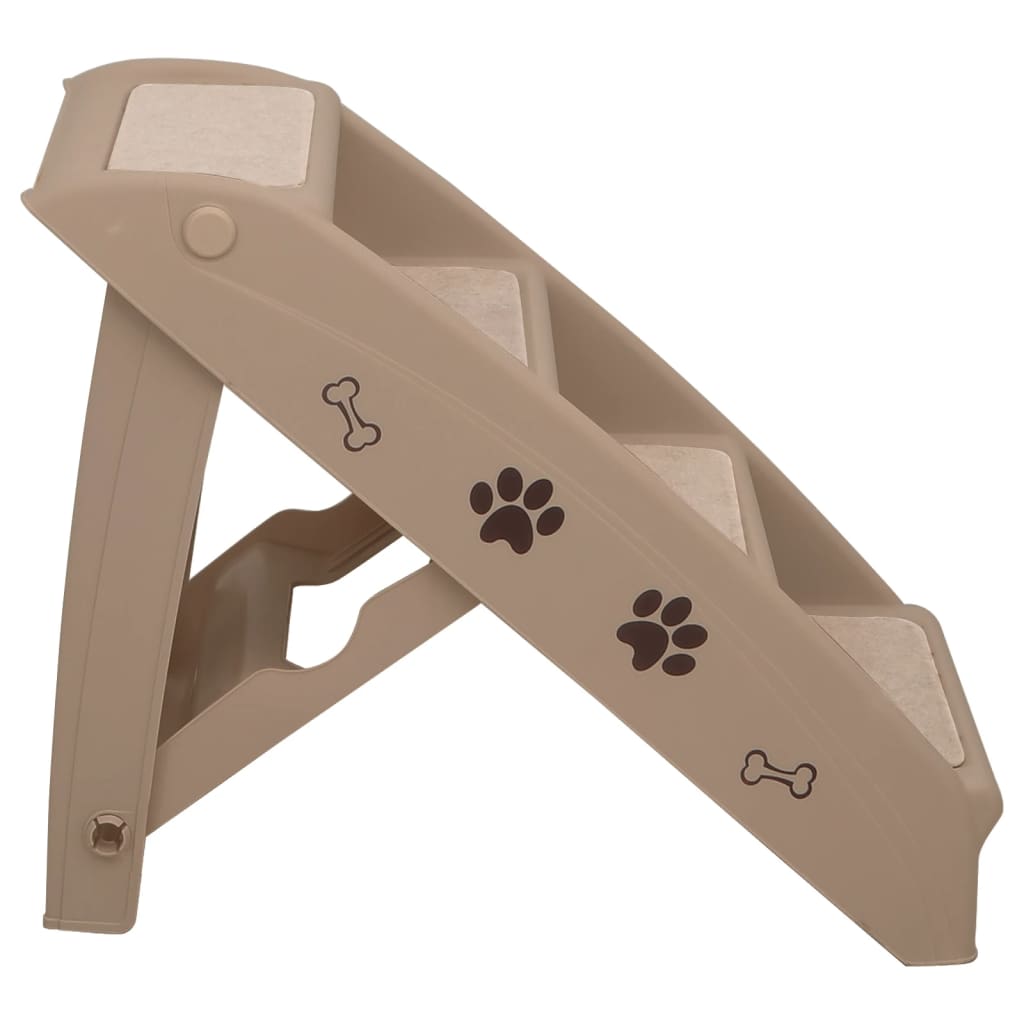 Scala Pieghevole per Cani Marrone 62x40x49,5 cm cod mxl 53583