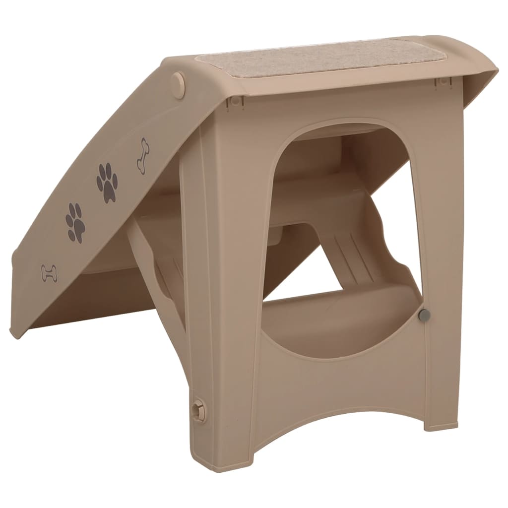 Scala Pieghevole per Cani Marrone 62x40x49,5 cm cod mxl 53583