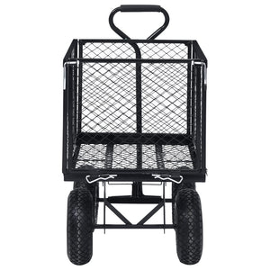 Carrello a Mano da Giardino Nero 350 kg 92582