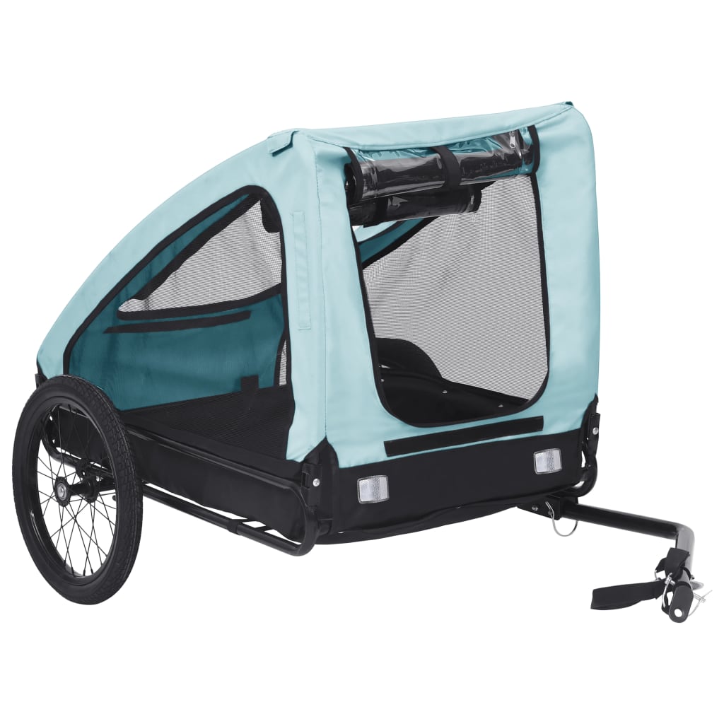 Rimorchio da Bici per Animali Domestici Blu e Nerocod mxl 95029