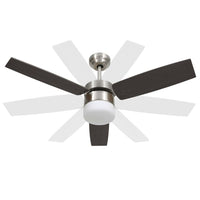 Ventilatore Soffitto con Luce e Telecomando 108cm Marrone Scuro 51491