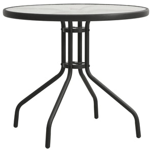 Tavolo da Bistrot Antracite Ø80x71 cm in Acciaio cod mxl 34410