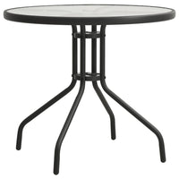 Tavolo da Bistrot Antracite Ø80x71 cm in Acciaio 313089