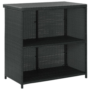 Set da Bar 3 pz in Polyrattan Nero cod mxl 25965