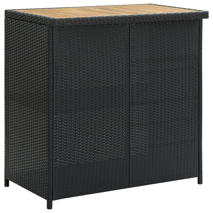 Set da Bar 3 pz in Polyrattan Nero 313473