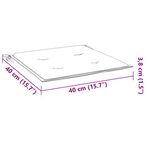 Cuscini per Sedia 6 pz Grigi 40x40x3 cm in Tessuto Oxford 314005