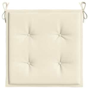 Cuscini per Sedia 2 pz Crema 40x40x3 cm in Tessuto Oxford 314006