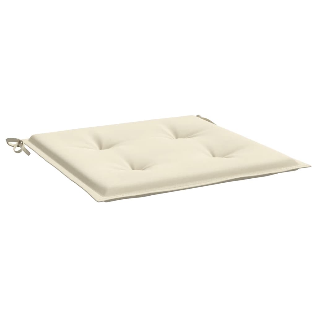 Cuscini per Sedie da Giardino 6 pz Crema 40x40x3 cm in Tessuto cod mxl 68147