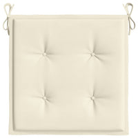 Cuscini per Sedia 6 pz Crema 40x40x3 cm in Tessuto Oxford 314007