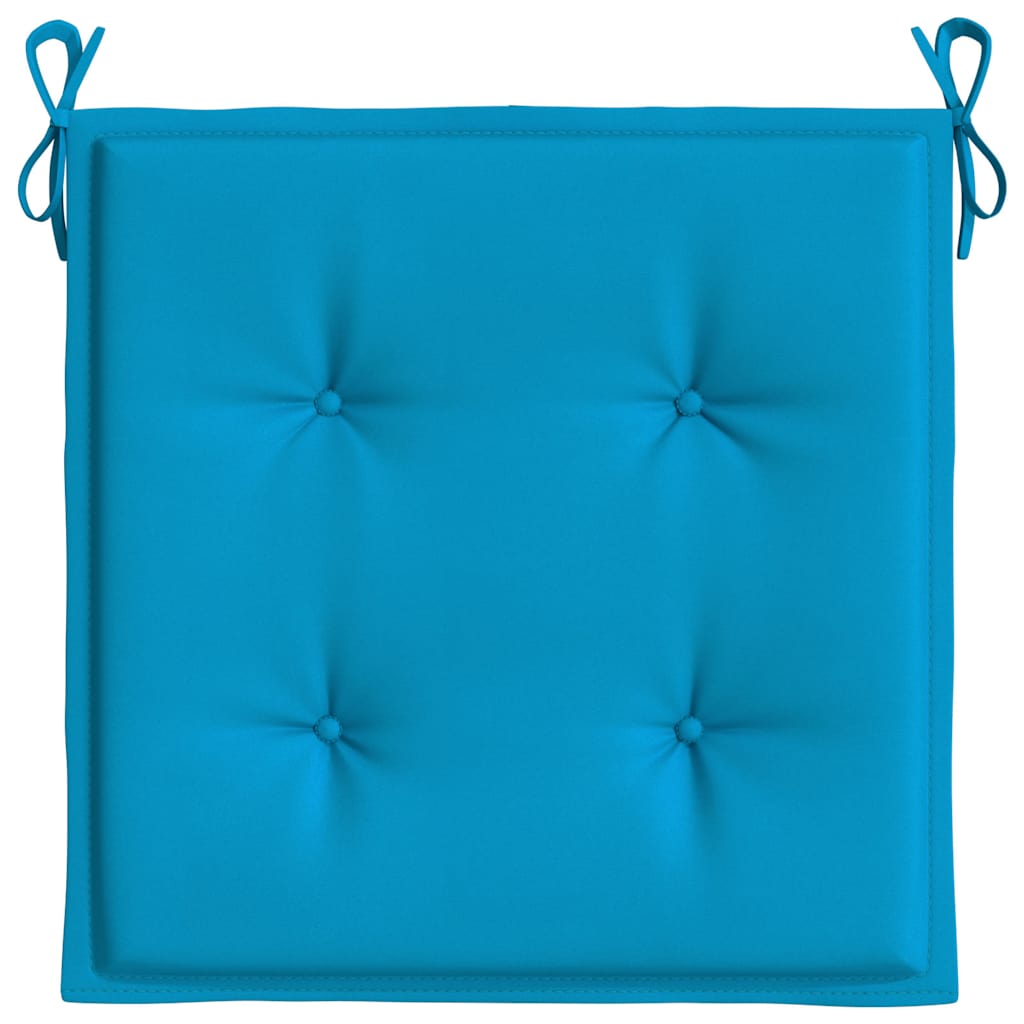 Cuscini per Sedia 2 pz Blu 40x40x3 cm in Tessuto Oxford 314010